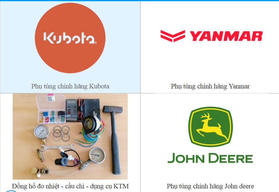 Phụ tùng dầu nhớt JD Kubota YM